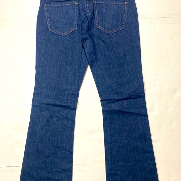 I.ndigo S.aints Dark Wash Petit Fit Flare Jeans Size 28 - Picture 4 of 15